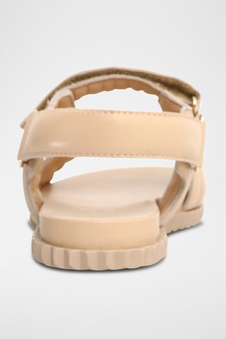 Sandales en cuir - Beige