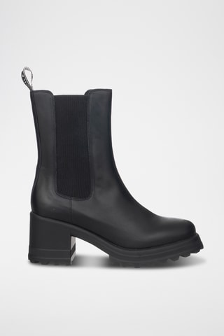 Bottines Chelsea en cuir - Noir