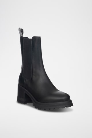 Bottines Chelsea en cuir - Noir