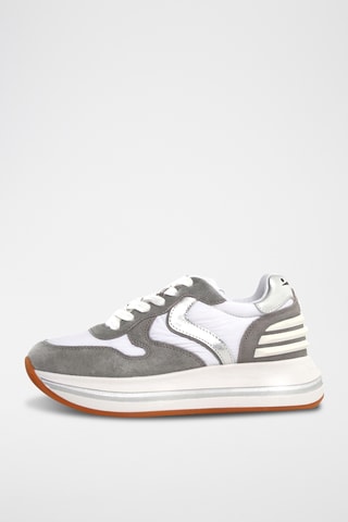 Baskets en cuir - Gris foncé