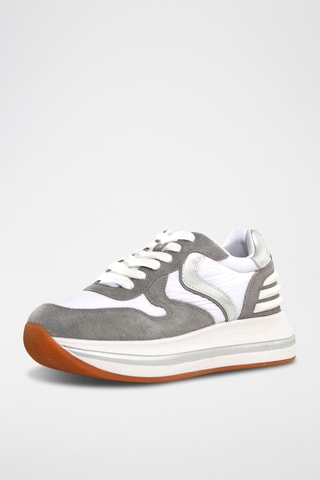 Baskets en cuir - Gris foncé