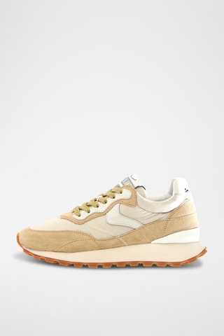 Baskets en cuir - Ecru et beige