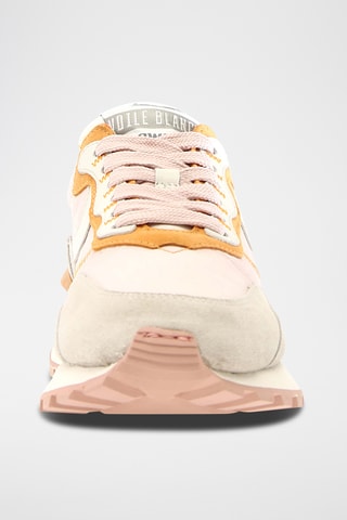 Baskets en cuir - Blanc et rose