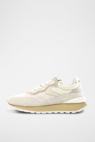 Baskets en nubuck - Blanc et écru