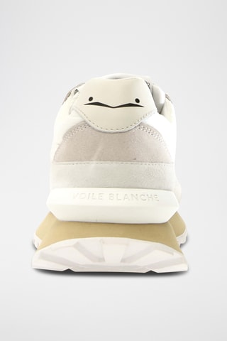 Baskets en nubuck - Blanc et écru