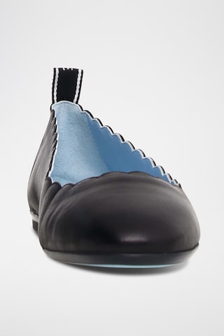 Ballerines en cuir - Noir