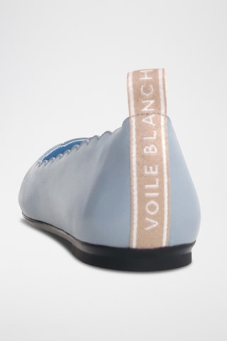 Ballerines en cuir - Gris clair