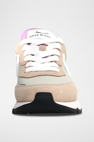 Baskets en cuir - Beige et camel