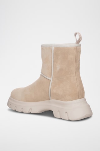 Bottines en cuir - Beige clair