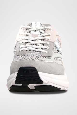 Baskets en cuir - Gris et beige