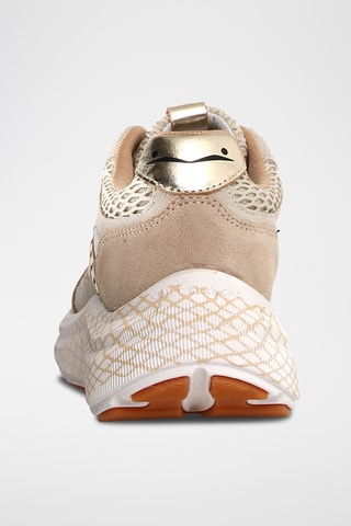 Baskets en cuir - Beige et blanc