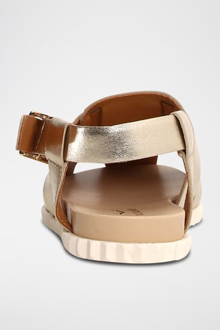 Sandales en cuir - Doré