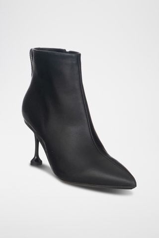 Bottines en cuir - Noir