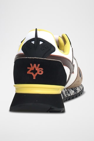 Baskets en nubuck - Taupe et noir