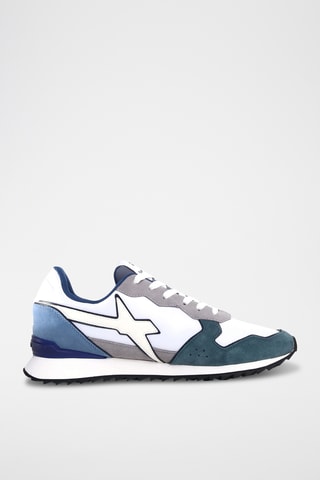 Baskets en nubuck - Gris clair