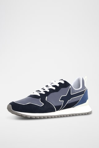 Baskets en nubuck - Bleu marine