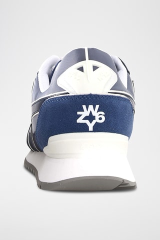 Baskets en nubuck - Bleu marine