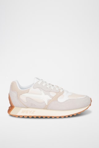 Baskets en nubuck - Blanc