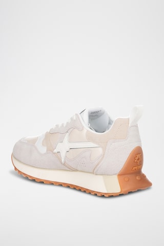 Baskets en nubuck - Blanc