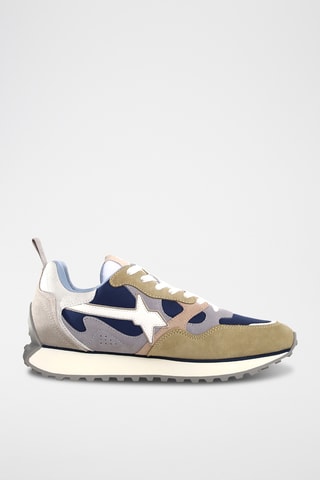 Baskets en nubuck - Kaki