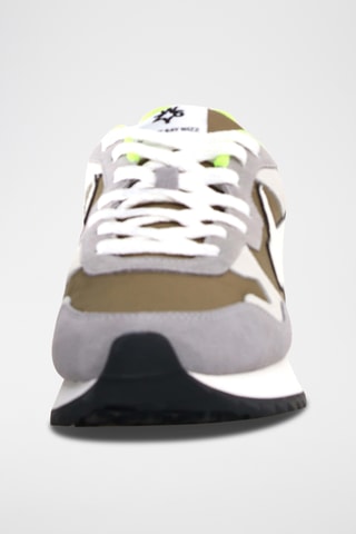 Baskets en nubuck - Gris et blanc