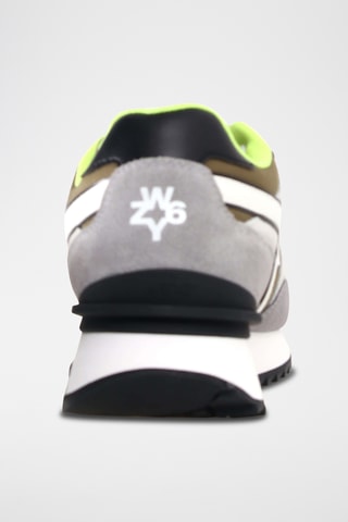 Baskets en nubuck - Gris et blanc