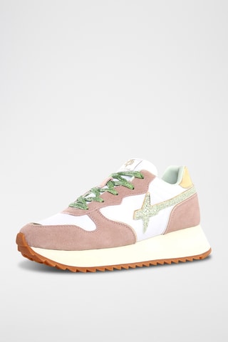 Baskets en nubuck - Rose poudré