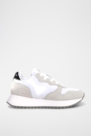 Baskets en nubuck - Blanc