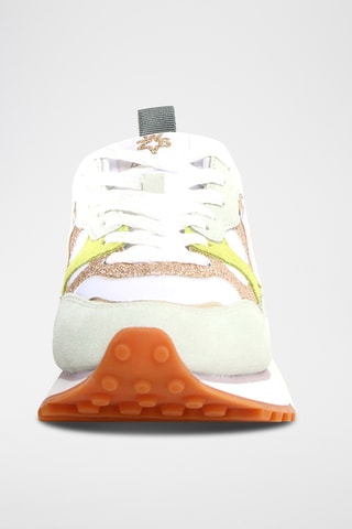 Baskets en nubuck - Vert clair