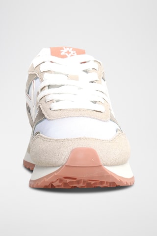 Baskets en nubuck - Beige et blanc