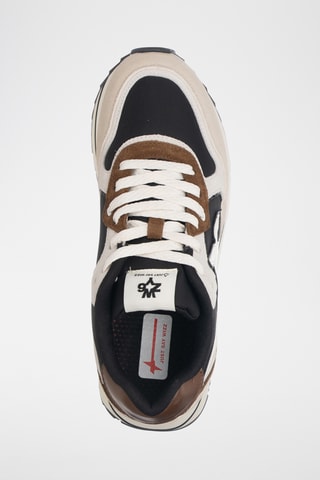 Baskets plateformes en nubuck - Beige