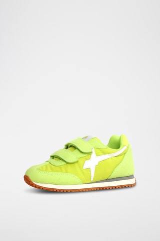 Baskets en nubuck - Vert fluo