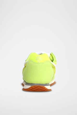 Baskets en nubuck - Vert fluo