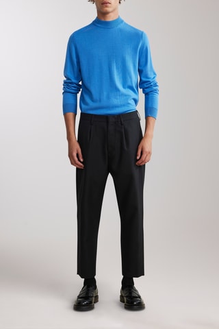 Jersey de lana merino Martin - Azul rey