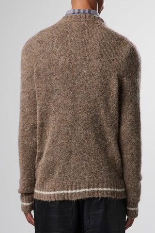 Jersey de alpaca Neck - Marrón