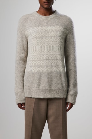 Jersey de alpaca Jason - Antracita jaspeado