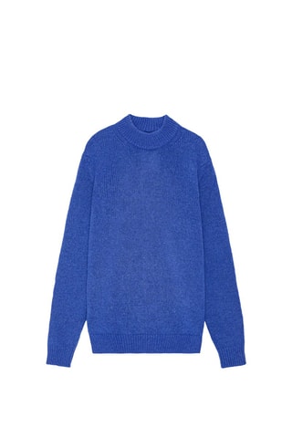 Jersey de lana merino Nick - Azul cobalto