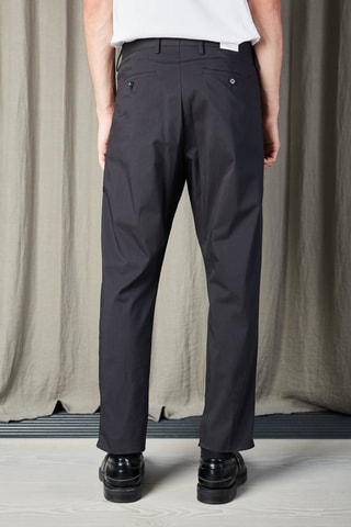 Pantalón regular fit de algodón orgánico Bill - Negro