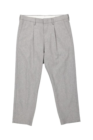 Pantalón de lana Bill - Gris jaspeado