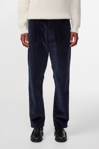 Pantalón de pana de algodón orgánico Bill - Azul marino