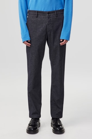 Pantalón chino regular fit Karl - Azul marino jaspeado