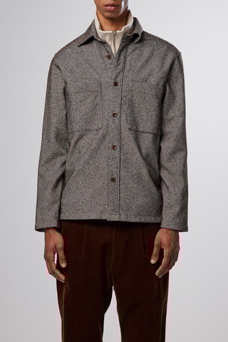 Sobrecamisa Frode - Marrón oscuro jaspeado