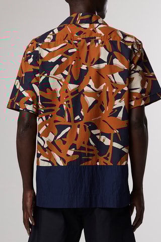 Camisa Oliver - Rojo teja y azul marino