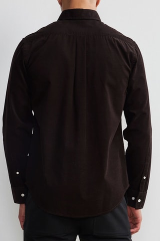 Camisa regular fit - Marrón oscuro