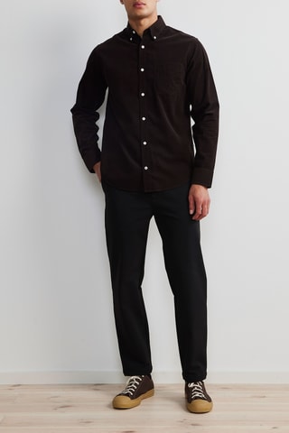 Camisa regular fit - Marrón oscuro