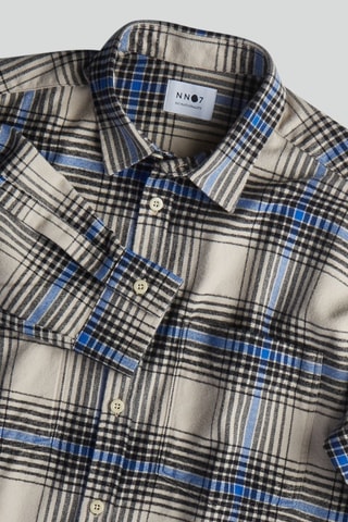 Camisa Deon - Gris claro y negro