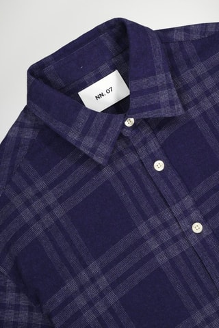 Camisa de algodón orgánico Deon - Azul marino