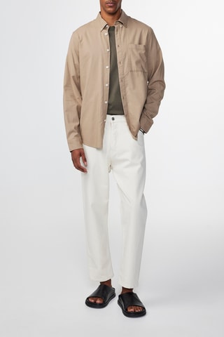 Camisa de algodón orgánico Arne - Beige