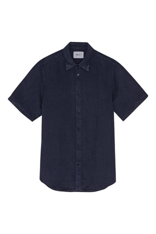 Camisa de lino Arne - Azul marino