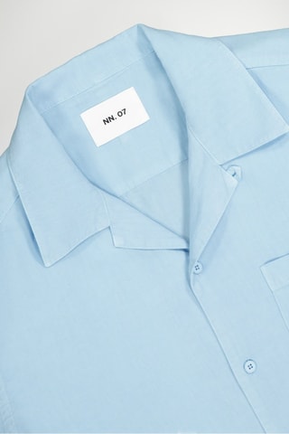 Camisa de lino Julio - Celeste